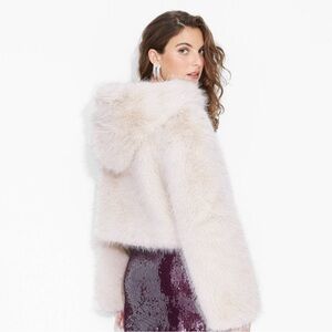 Hooded Faux Fur jacket